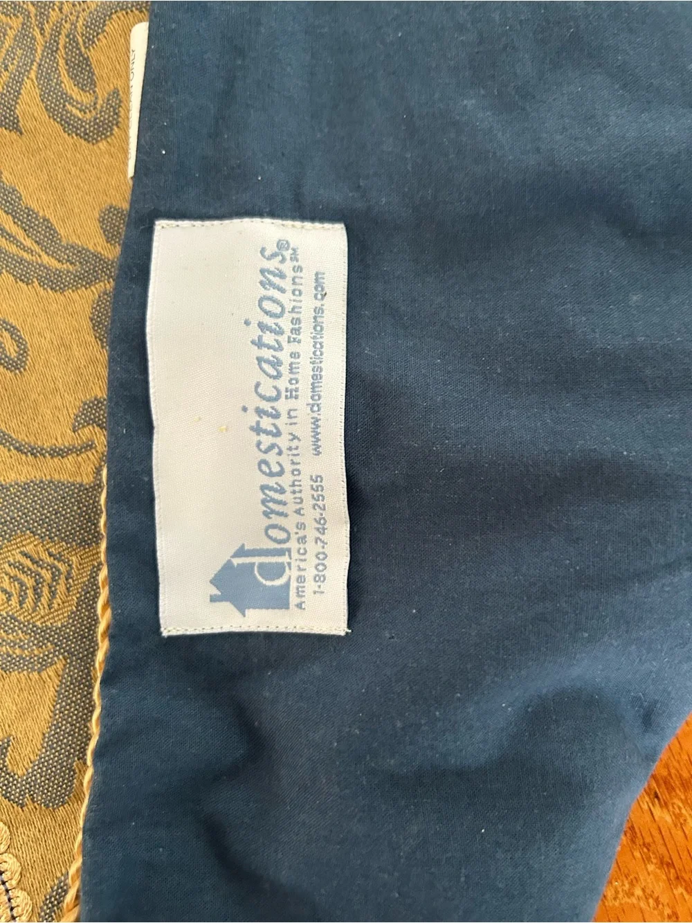Blue and Gold Brocade Duvet Cover - Home Bedding